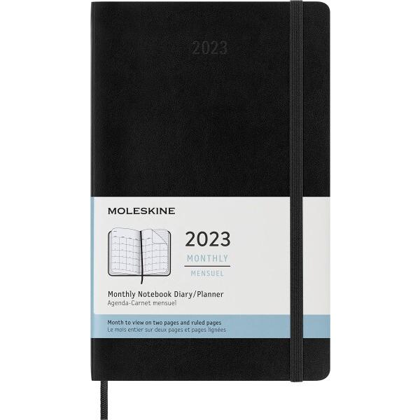 Moleskine 2023 Monthly Planner, 12M, Large, Black,...