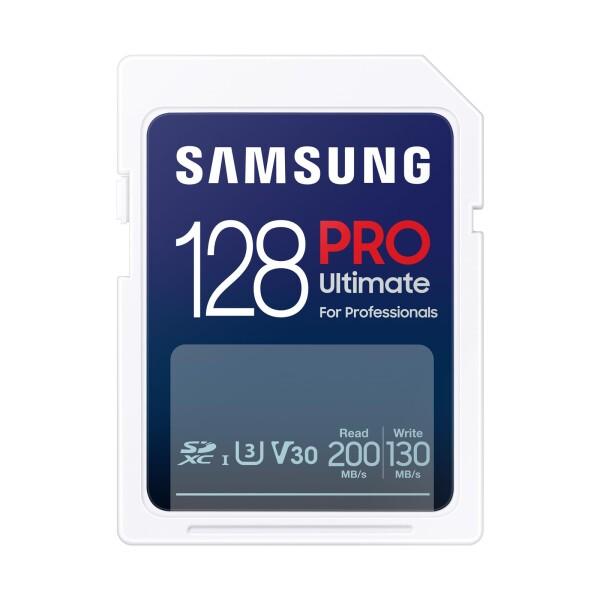 Samsung PRO Ultimate SDカード 128GB SDXC UHS-1 U3 最大転...