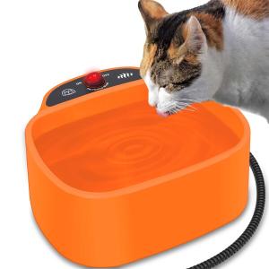 5star 加熱猫用ボウル- ペット用加熱ボウル、大容量2.5L 犬給水器 冬小動物茶碗、ウサギ 鳥 猫 室