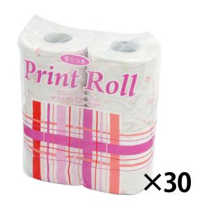 香りつきプリントロール ダブル トイレットペーパー【条件付き送料無料】