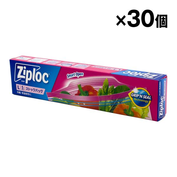 旭化成ホームプロダクツ ジップロック ストックバッグ L5枚入 ジップバッグ 30個入 1ケース ま...