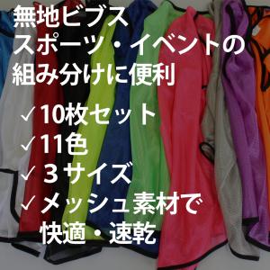 無地 ビブス 10枚セット キャリーバッグ 付...の詳細画像3