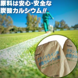 ラインパウダー 石灰 白線 20kg ライン引き用粉 グラウンドライン 陸上競技用｜Fungoal