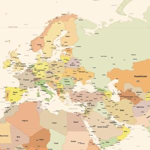 世界地図 ポスター [アンティーク] 英語 オ...の詳細画像2