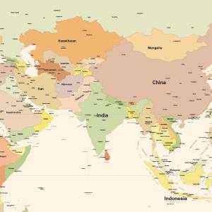 世界地図 ポスター [アンティーク] 英語 オ...の詳細画像3