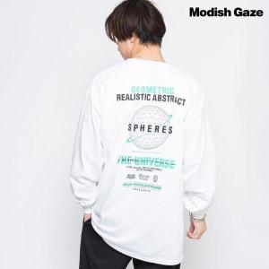 MODISH GAZE モディッシュガゼ ビッグシルエット 6ozコットン ストリートロゴ ロンT オープンセール