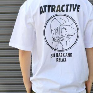 MODISH GAZE モディッシュガゼ スモーキングガール SIT BACK AND RELAX半袖Tシャツ｜radchamp