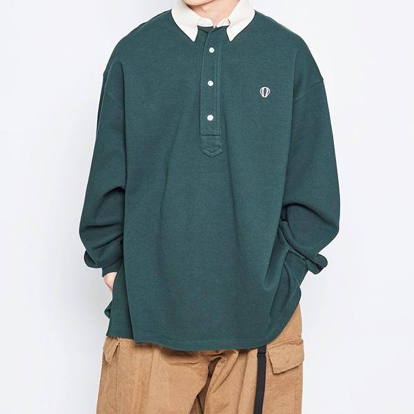ANGLAN-Wide PK Sweat Shirt/アングランワイドピーケイスウェットシャツ