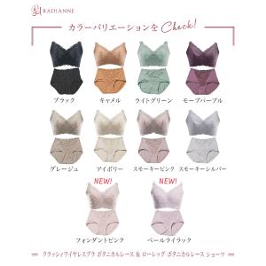 ノンワイヤーブラ 胸を小さく見せるブラ クラッ...の詳細画像2