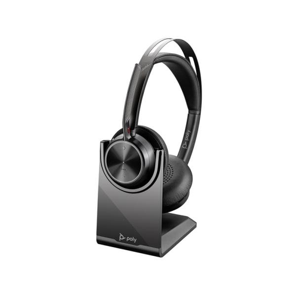 HP Poly Voyager Focus 2 USB-Cドングル付 +USB-A 変換アダプタ付 ...