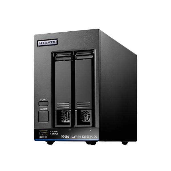 アイ・オー・データ機器 10GbE＆マルチギガビット Linux 法人向け 2ドライブNAS 8TB...