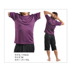 Tシャツ 無地 半袖 カットソー 速乾 ドライ...の詳細画像4