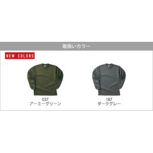 ロンT 無地 大きいサイズ 4.4オンス グリ...の詳細画像4