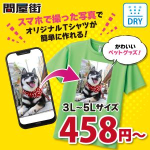 オリジナルTシャツ 作成  300-ACT 自作 写真 スマホ プリント 安い 1枚から ペット グッズ 写真入り 卒業記念品 おもしろ ギフト プレゼント クラスT ドライ｜radio-flyer