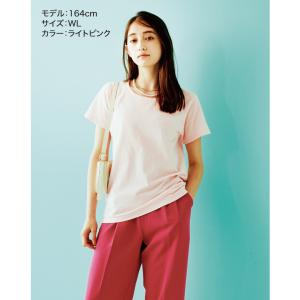 Tシャツ 無地 カットソー 半袖 レディース ...の詳細画像5