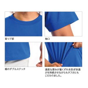 Tシャツ 無地 半袖 カットソー 5.6オンス...の詳細画像3