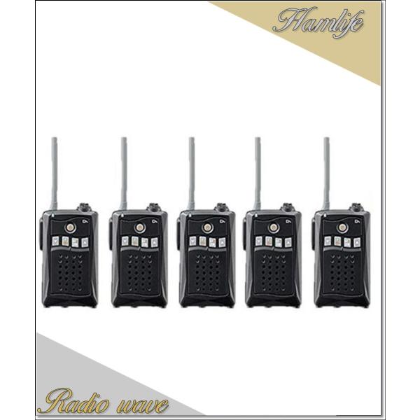 DJ-CH3 ブラック(DJCH3)×5台set アルインコ トランシーバー  インカム 特定小電力...