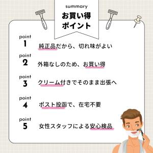 ジレット 替刃 正規品 クリーム付き プログラ...の詳細画像2