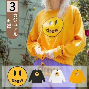 Drew house ドリューハウス Tシャツ 丸首 長袖 メンズ レディース   夏　人気 drew house