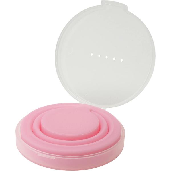 マーナ (marna) シリコーン たためる携帯うがいコップ ( ケース付 / ライトピンク ) 折...