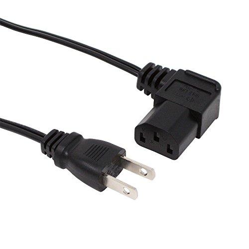 アイネックス AC電源ケーブル 極細L型タイプ 0.5m ACP-05L-BK