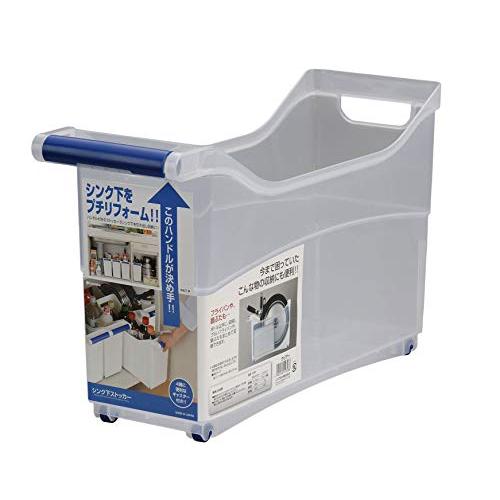 イノマタ化学 シンク下ストッカー キャスター付き クリア 1230