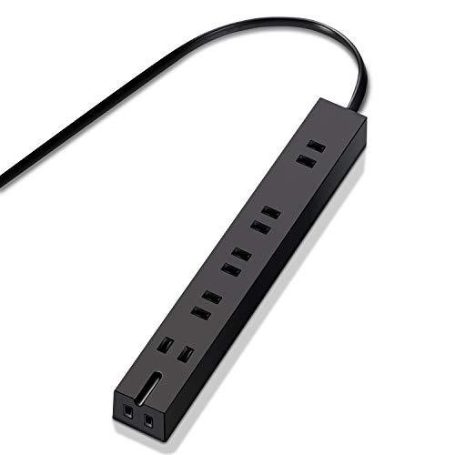 エレコム(ELECOM) 電源タップ マグネット 強力 5m 6個口(内3ピン1) ブラック T-K...