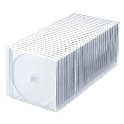 サンワサプライ(Sanwa Supply) Blu-ray・DVD・CDケース(30枚セット・ホワイ...