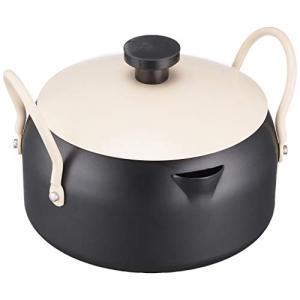 パール金属 オベ・フラ お弁当用 鉄製 蓋付 両手 フライ鍋1 6cm ブラック HB-283