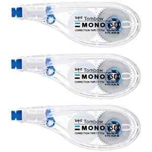 トンボ(Tombow) 鉛筆 修正テープ MONO モノYS 6mm 3個 KCA-327