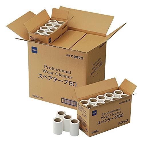 ニトムズ コロコロ プロフェッショナル スペアテープ ウエアクリーナー 80mm幅 90周 20巻入...