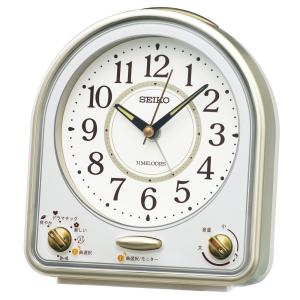 セイコークロック(Seiko Clock) 目覚まし時計 置き時計 アナログ 薄茶