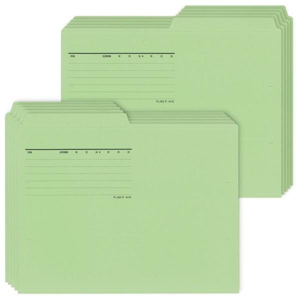 PLUS(プラス) カットフォルダー A4横マチなし 2山5組10枚 FL-062IF 87-336...