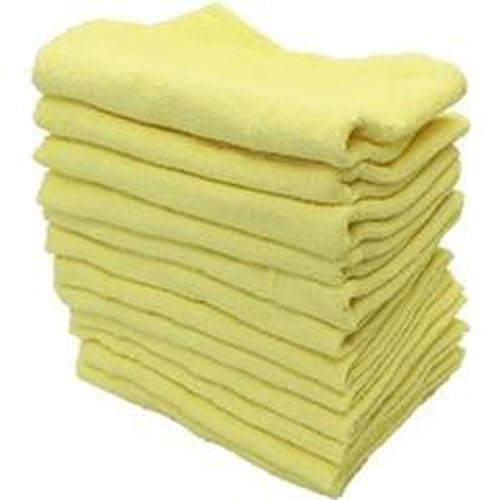 中村(Nakamura) フェイスタオル カラータオル 業務用 特選 12枚入り 綿100% 200...