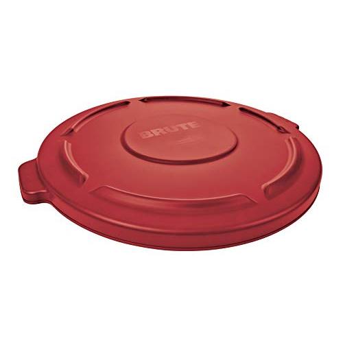 ラバーメイド(Rubbermaid) 32ガロンBRUTE丸型コンテナ用フタ 赤 FG263100R...