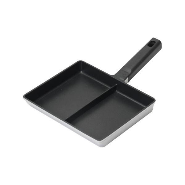 パール金属 玉子焼 ツインパン 仕切付 お弁当用 IH対応 ふっ素加工アルミ ダイキャスト製 チーノ...