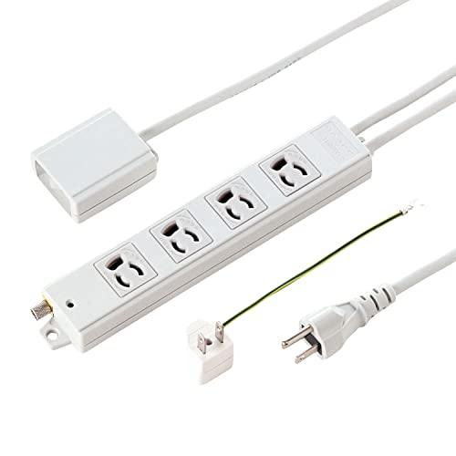 サンワサプライ 手元スイッチ付き抜け止めタップ(3P・4個口・3m) TAP-5433MGN2-3 ...