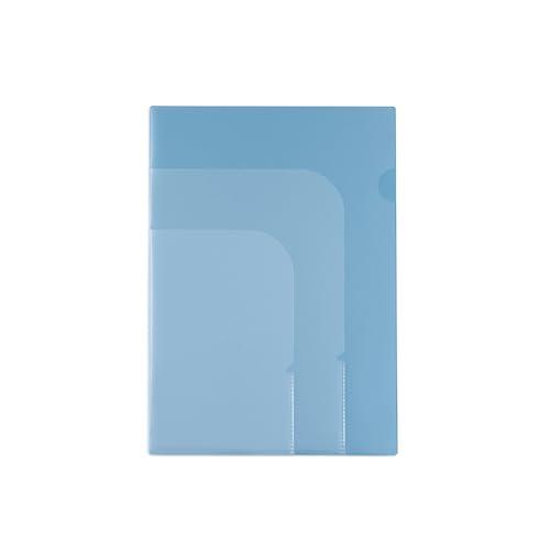 ナカバヤシ [ファイルモ(filemo)] 3ポケットホルダー ブルー CHT-A4-B