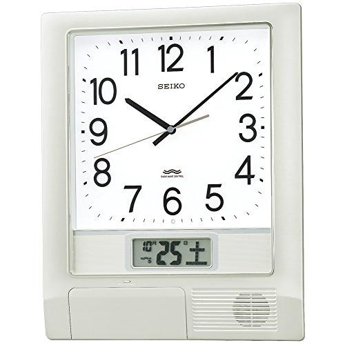 セイコークロック 掛け時計 オフィスタイプ チャイム プログラム機能 日付 カレンダー 電波 アナロ...