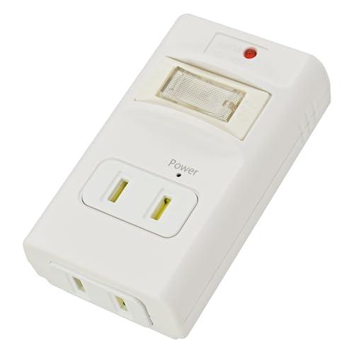 オーム(OHM)オーム電機 電源タップ 2個口 発煙ガードスイッチ付タップ 通電火災対策 ブレーカー...