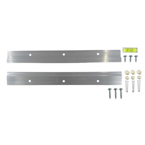 福井金属工芸(Fukuikinzokukogei) 水平器付ハンガーレール 250mm 1886