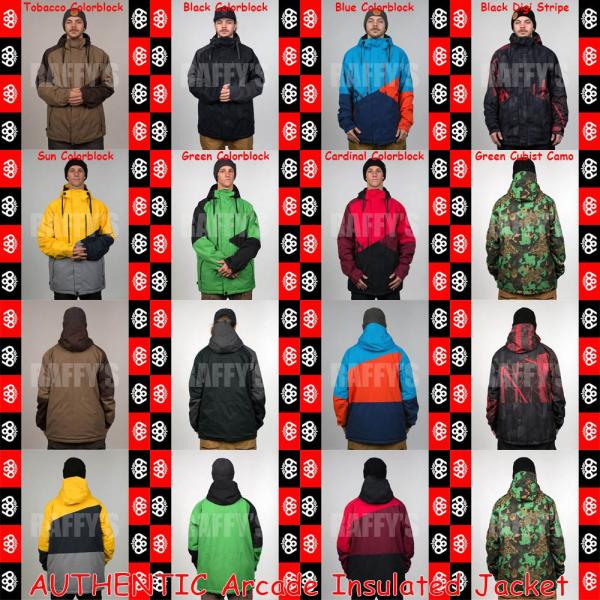 15-16 686 スノーボード メンズ ウェア AUTHENTIC Arcade Insulate...