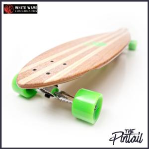 ロング スケートボード WHITE WAVE  PINTAIL 40インチ ロンスケ コンプリート  ホワイト ウェーブ ロングボーズ｜raffys