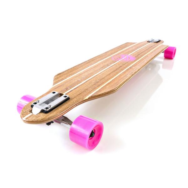 ロング スケートボード WHITE WAVE ROXY 39インチ ホワイト ウェーブ ロンスケ コ...