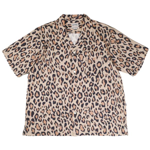 【UT207】 HOUSTON ヒューストン LEOPARD ALOHA SHIRT 41195 レ...