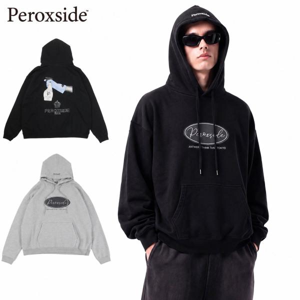 Peroxside ペルオキシド H2O2 LONG HOODIE エイチツーオーツー プリント ロ...