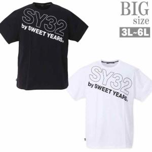 ロゴTシャツ 大きいサイズ メンズ SY32 プリントtシャツ カジュアル 半袖 消臭テープ 再帰反射 C050331-03｜rag001