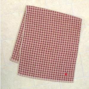 フェイスタオル　チェック柄