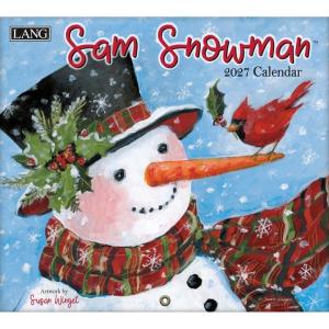 2027年LANGラング壁掛けカレンダーSnowmanサムスノーマン 消費税込み3100円