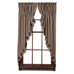 カフェカーテン ブロックチェック(レッド)柄 : カントリー雑貨DOLL